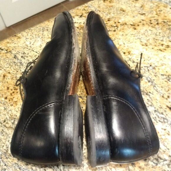 Allen Edmonds Lasalle Black Leather Dress Comfort Oxfords Men\'s Size 12 D